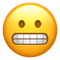 Emoji grimacing-face