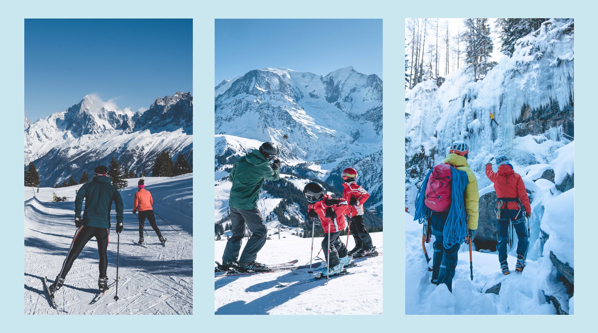 Images pratiques sportives Chamonix Mont Blanc